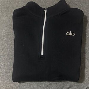 Alo Men’s Black 1/4-Zip Sweater